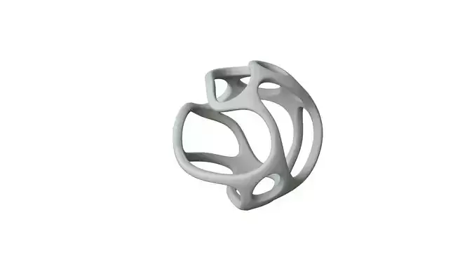 SciFi Cube Object No 38579 Low Poly Shape