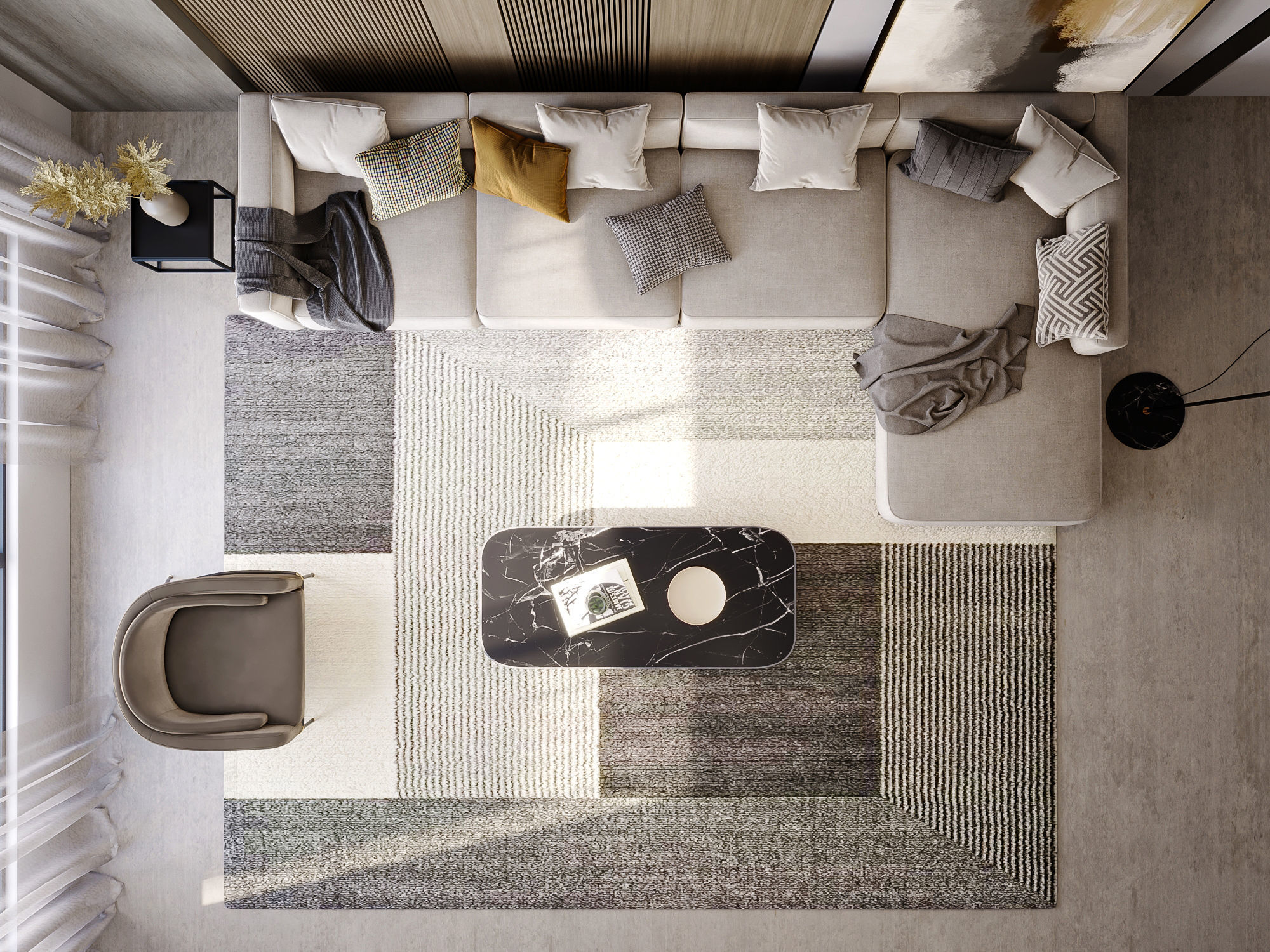 Interior Living Room Scene 17 3D model_2