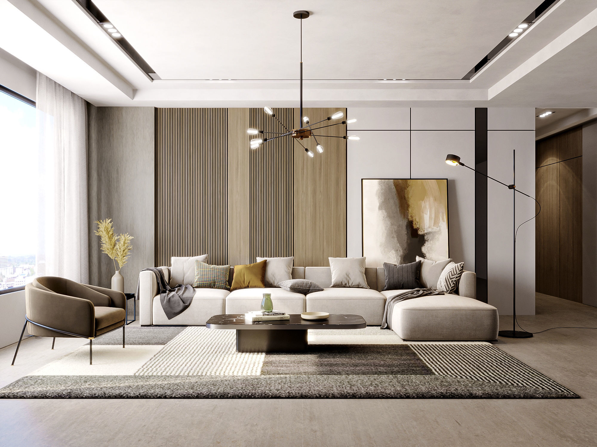 Interior Living Room Scene 17 3D model_0