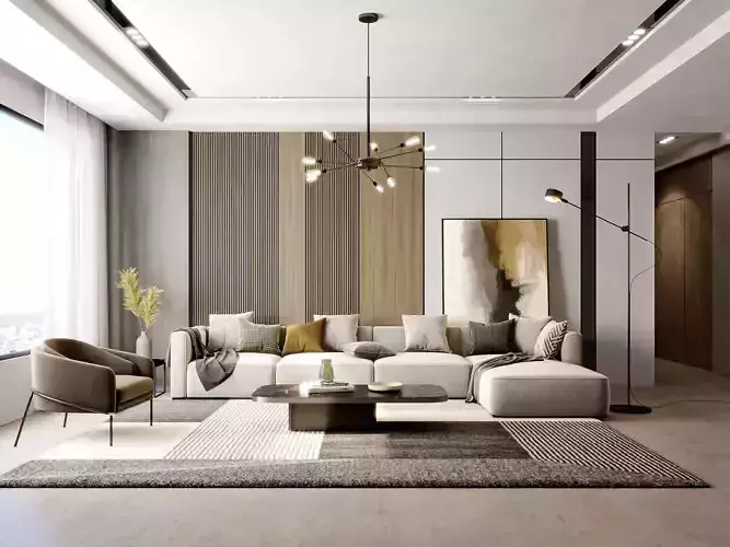 Interior Living Room Scene 17 3D model
