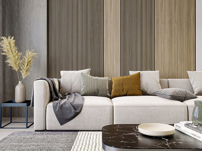 Interior Living Room Scene 17 3D model 4