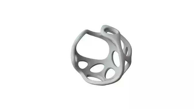 SciFi Cube Object No 37451 Low Poly Shape