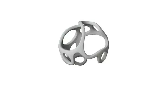 SciFi Cube Object No 37289 Low Poly Shape