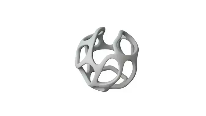 SciFi Cube Object No 36845 Low Poly Shape