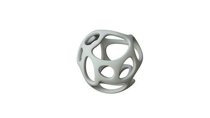 SciFi Cube Object No 36765 Low Poly Shape Texture