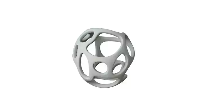 SciFi Cube Object No 36765 Low Poly Shape