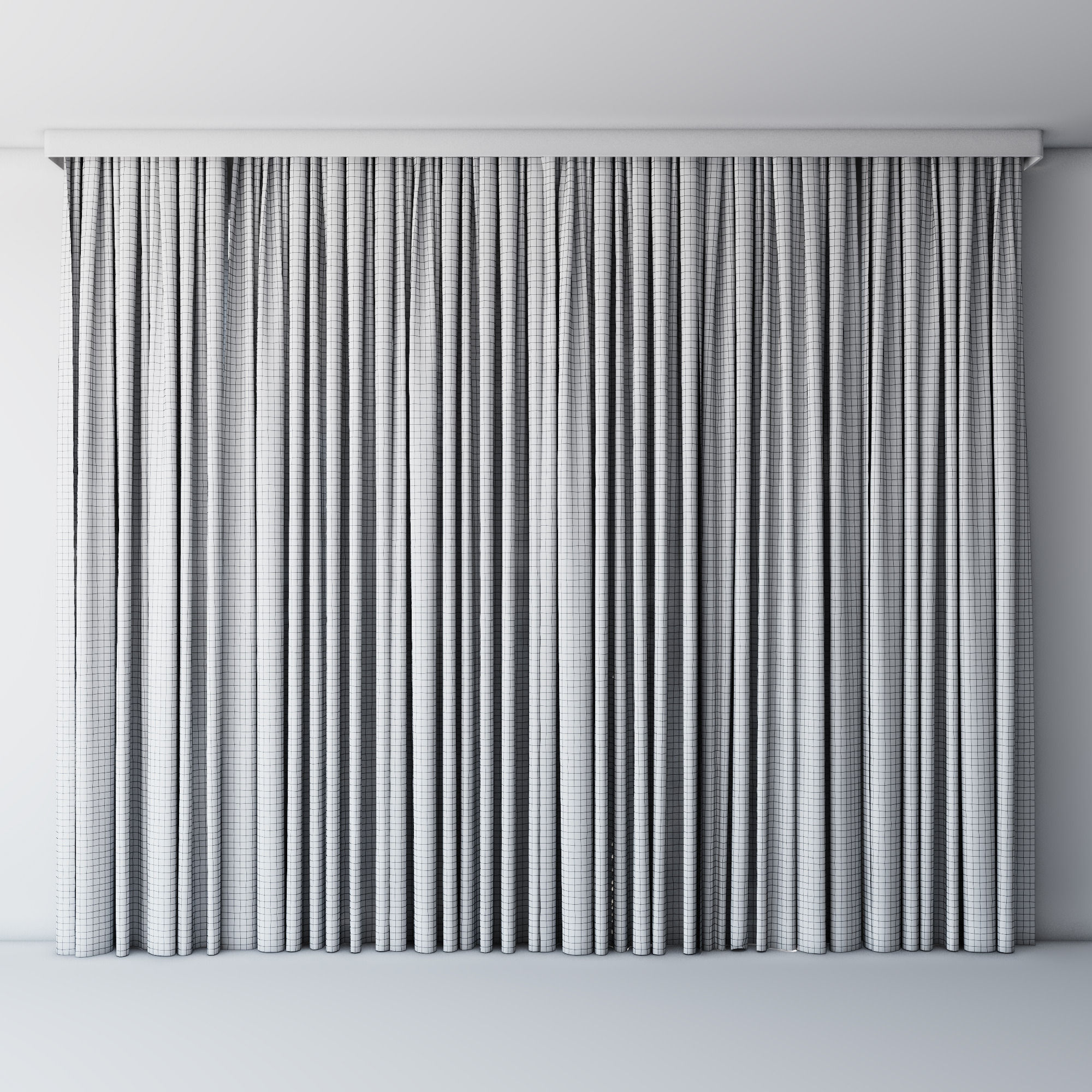 Tulle Low-poly 3D model_2