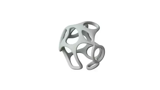 SciFi Cube Object No 35965 Low Poly Shape