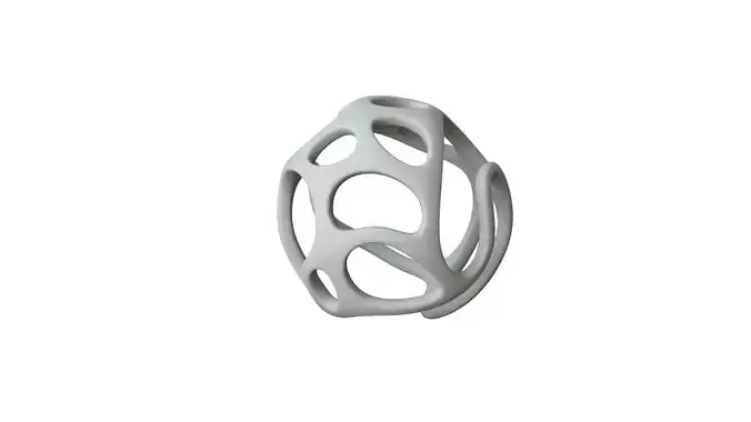 SciFi Cube Object No 34361 Low Poly Shape