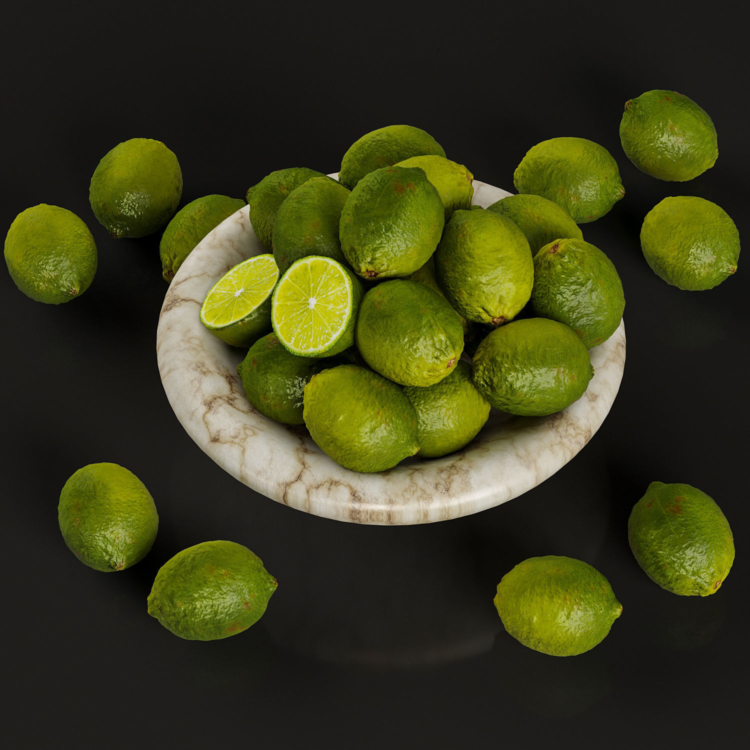 Lemon bowl 3D model_3