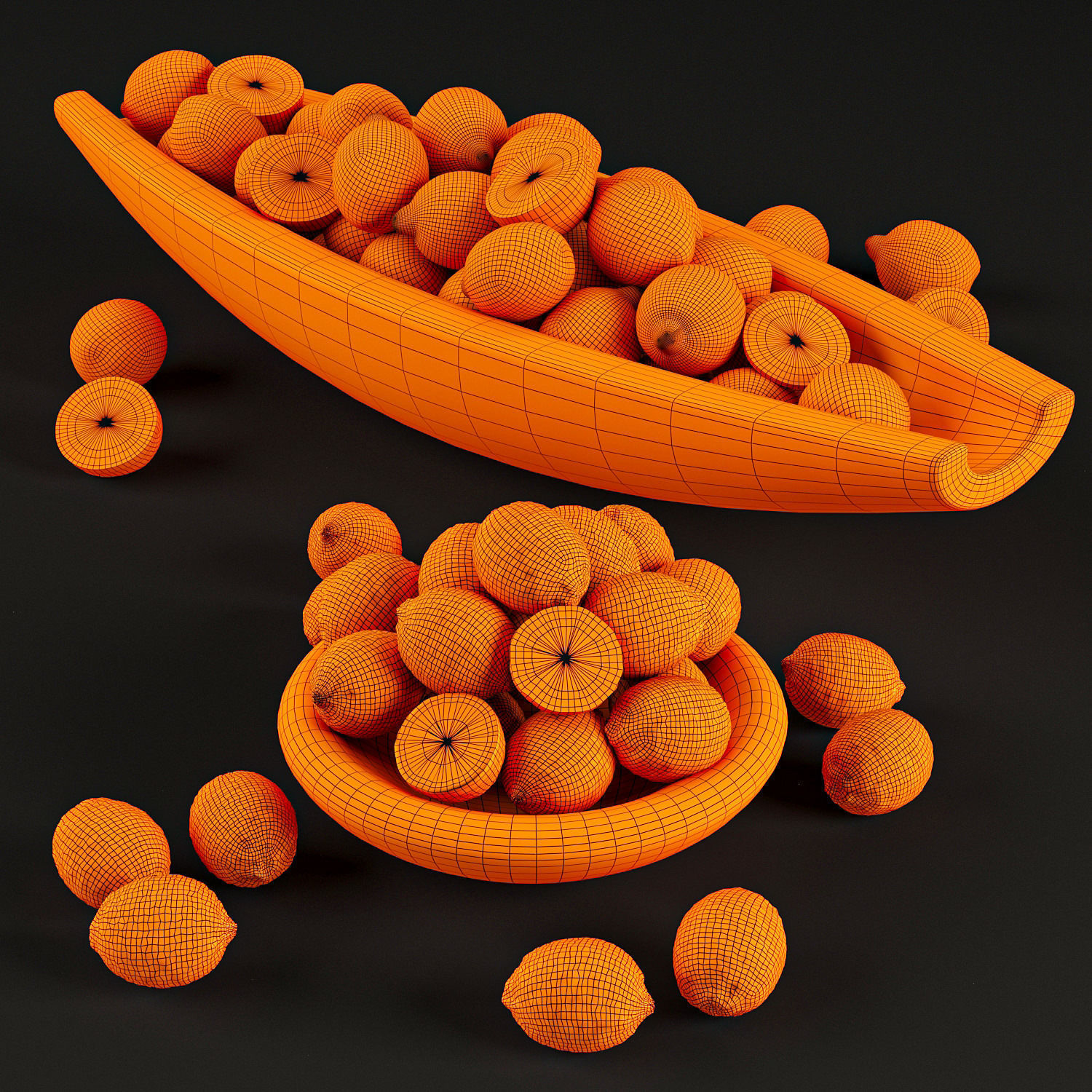 Lemon bowl 3D model_5