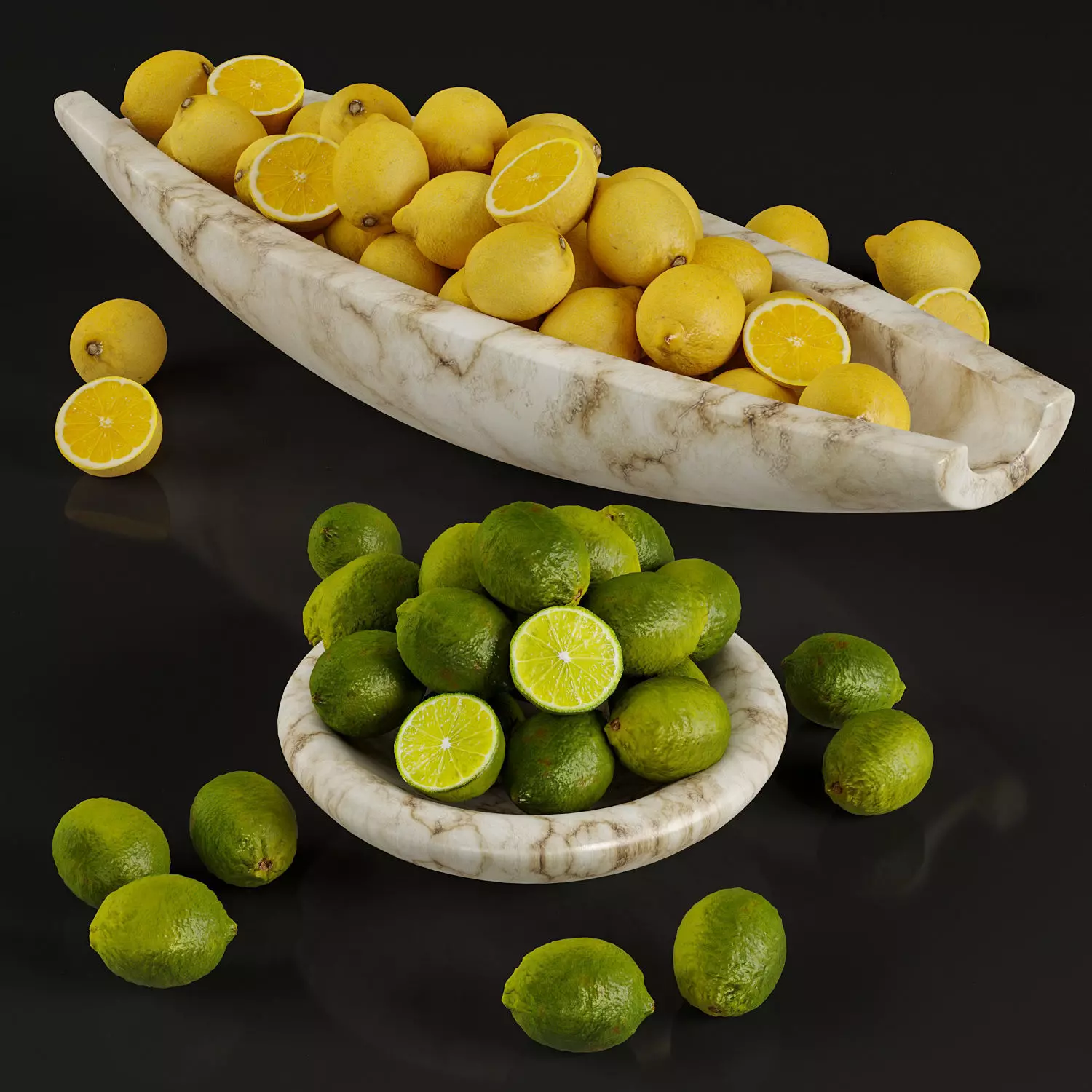Lemon bowl 3D model_0