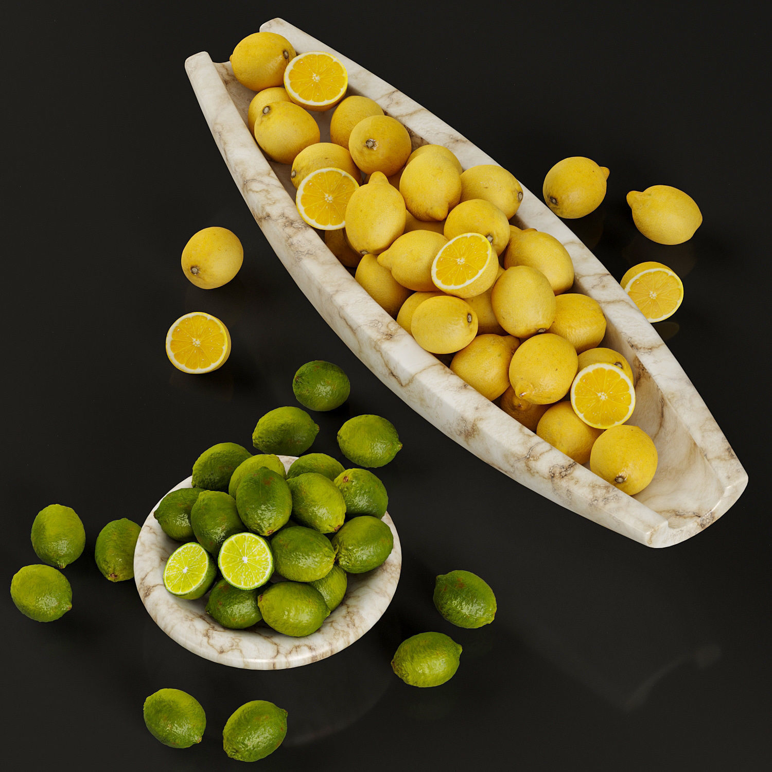 Lemon bowl 3D model_4