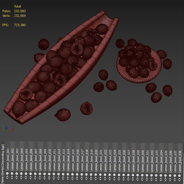 Lemon bowl 3D model_7