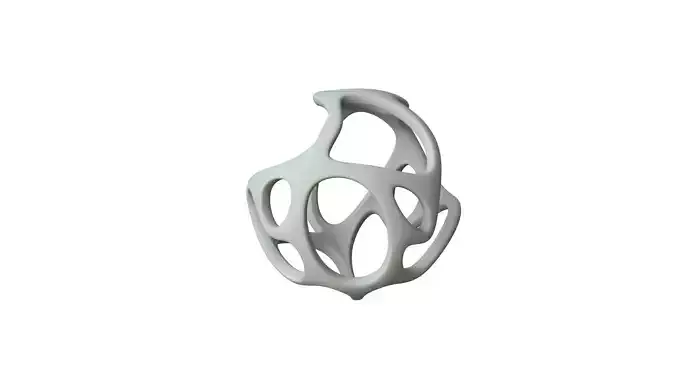SciFi Cube Object No 34141 Low Poly Shape