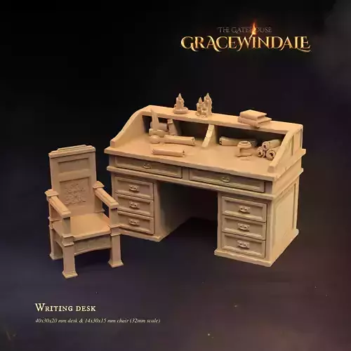 Gatehouse - Writing Desk 3D print model