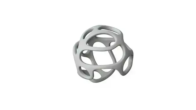 SciFi Cube Object No 33214 Low Poly Shape