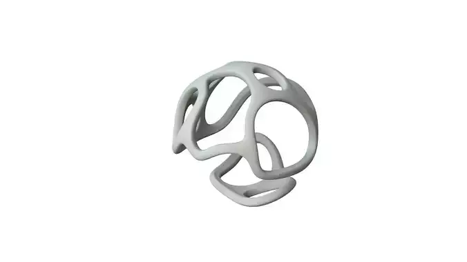 SciFi Cube Object No 29853 Low Poly Shape