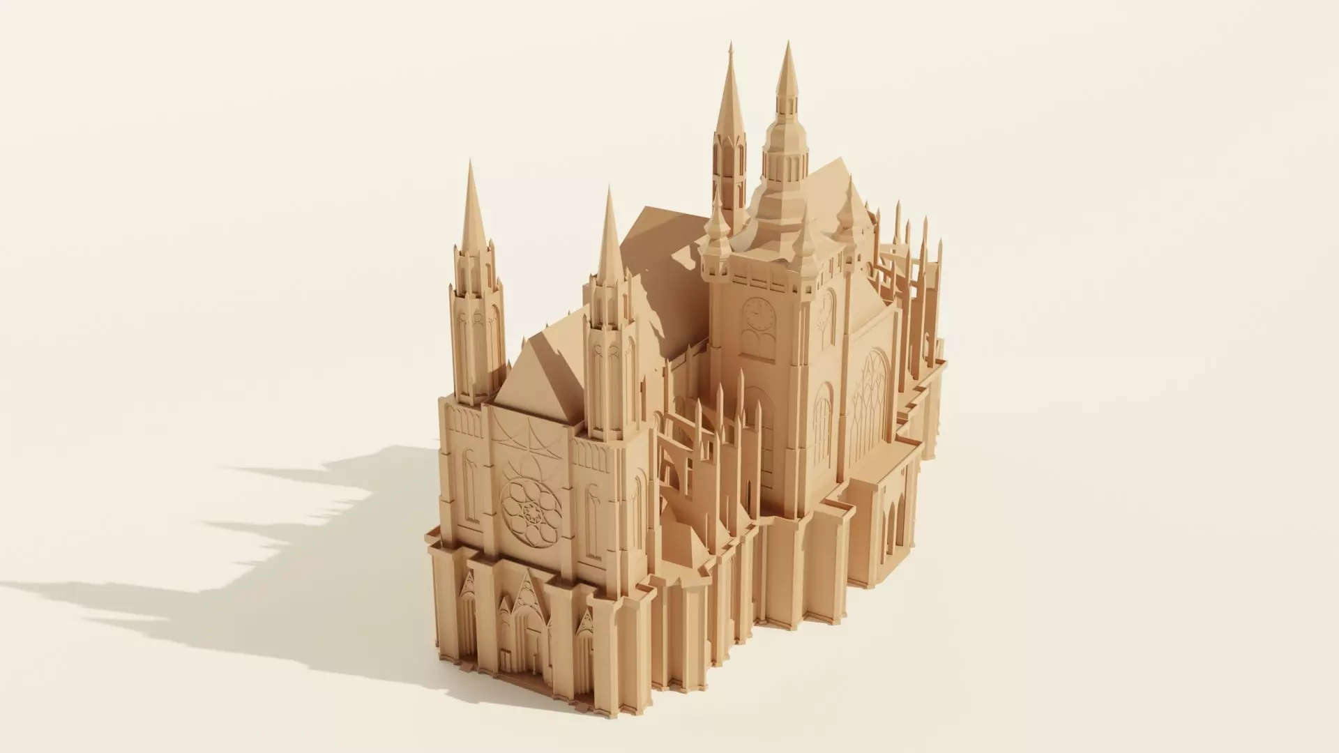 St Vitus Cathedral 3D print model