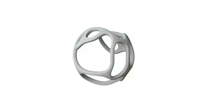 SciFi Cube Object No 27644 Low Poly Shape