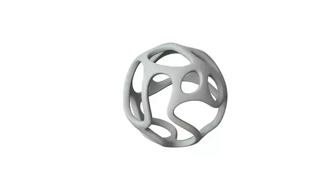 SciFi Cube Object No 27183 Low Poly Shape