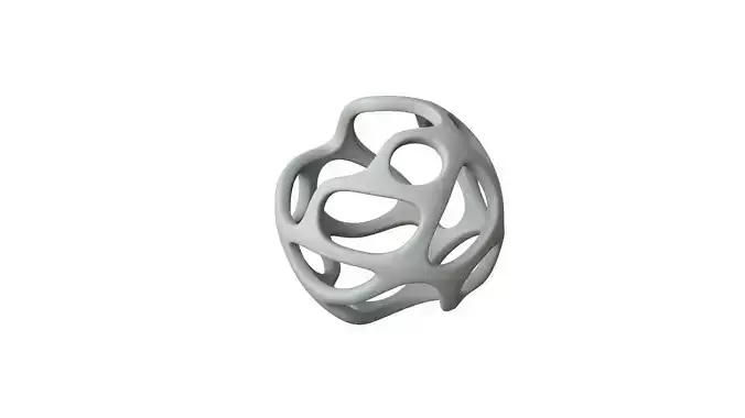 SciFi Cube Object No 24612 Low Poly Shape