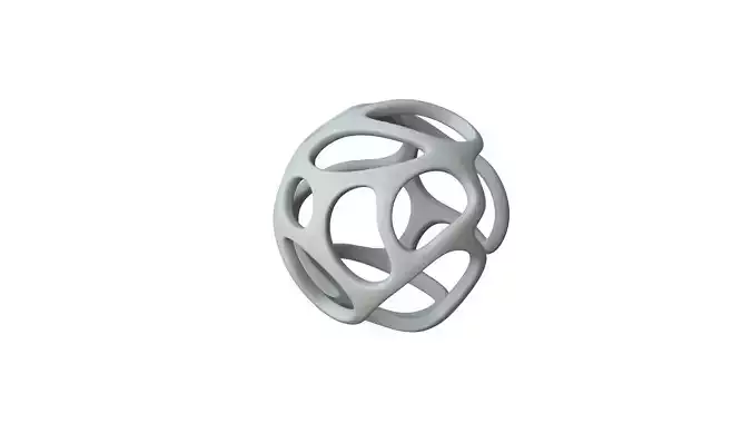 SciFi Cube Object No 24497 Low Poly Shape