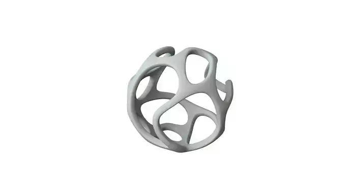 SciFi Cube Object No 22345 Low Poly Shape