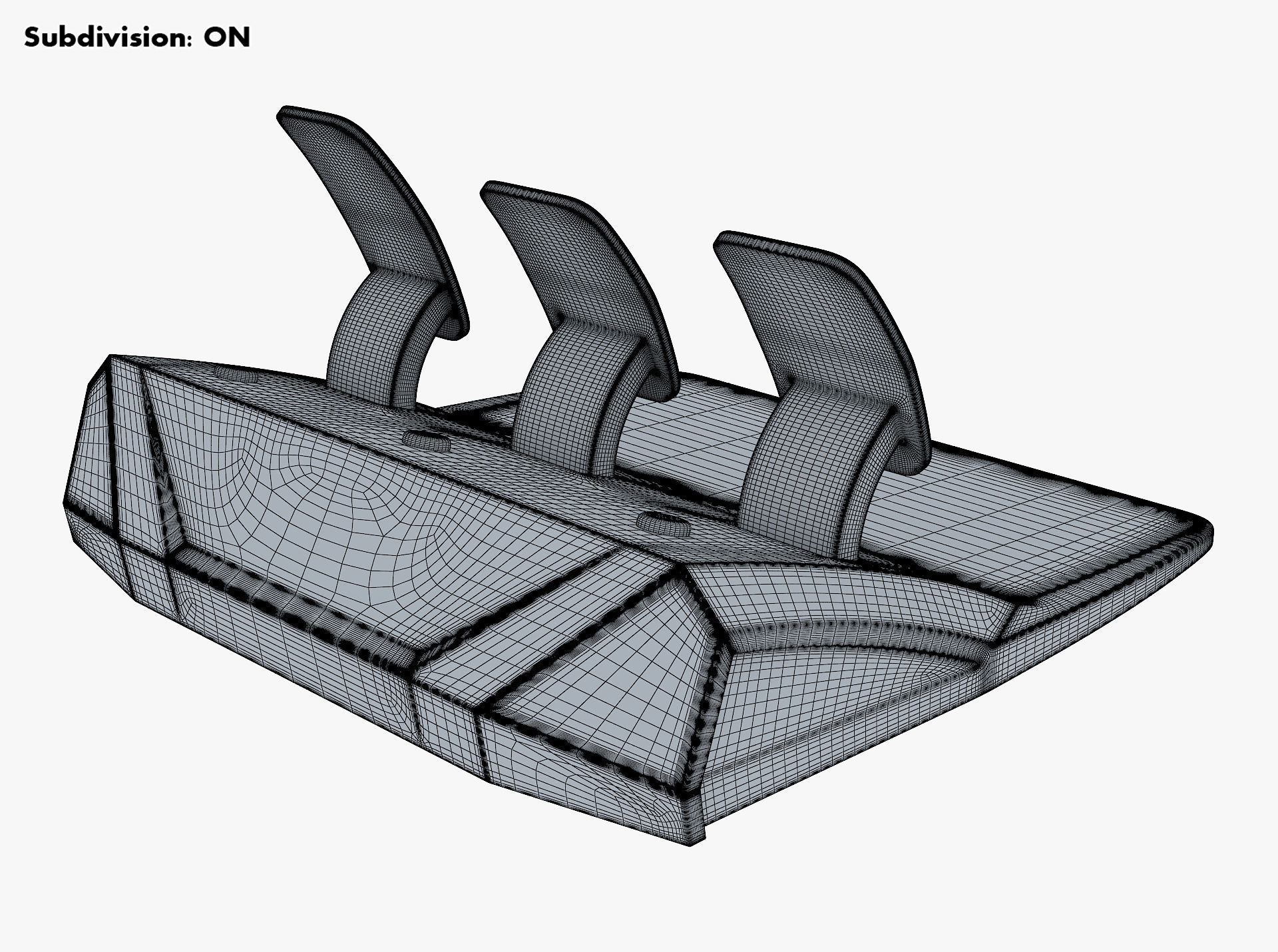 Generic Gaming Steering Wheel with Pedals and Shifter M 1 3D model_62