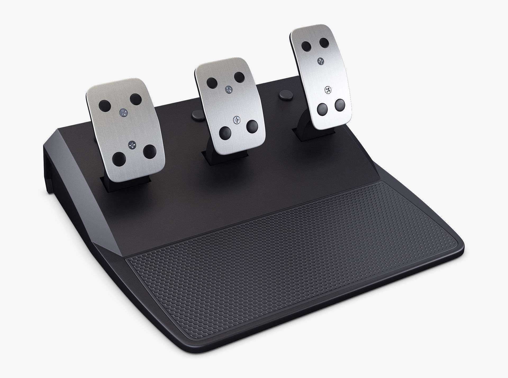 Generic Gaming Steering Wheel with Pedals and Shifter M 1 3D model_55