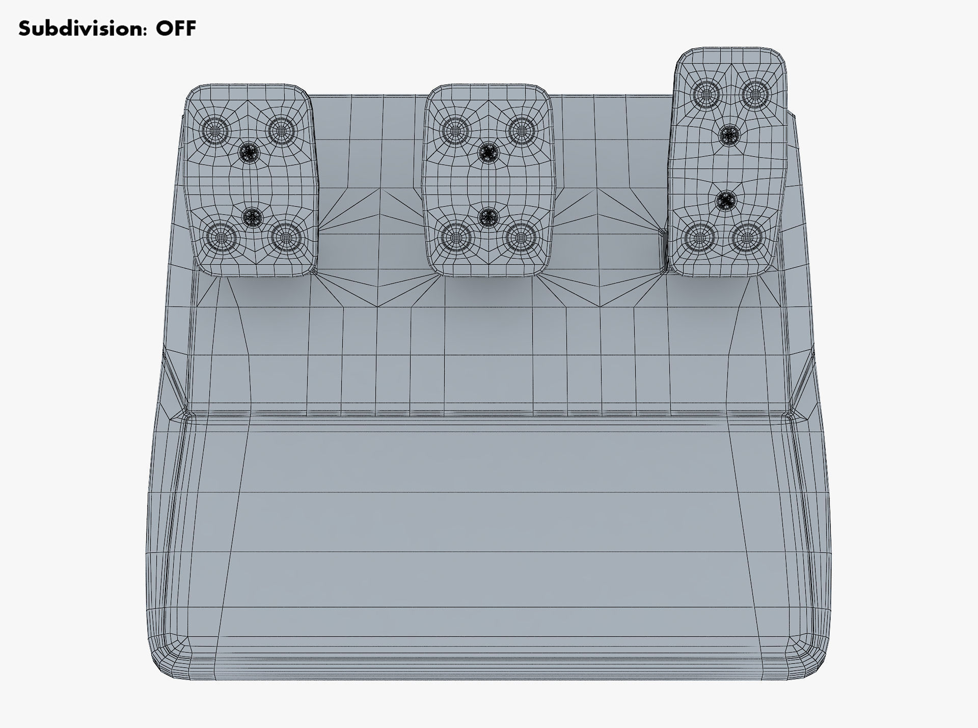 Generic Gaming Steering Wheel with Pedals and Shifter M 1 3D model_67