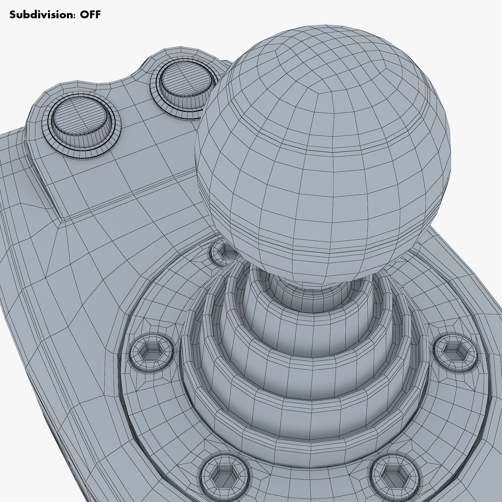 Generic Gaming Steering Wheel with Pedals and Shifter M 1 3D model_49