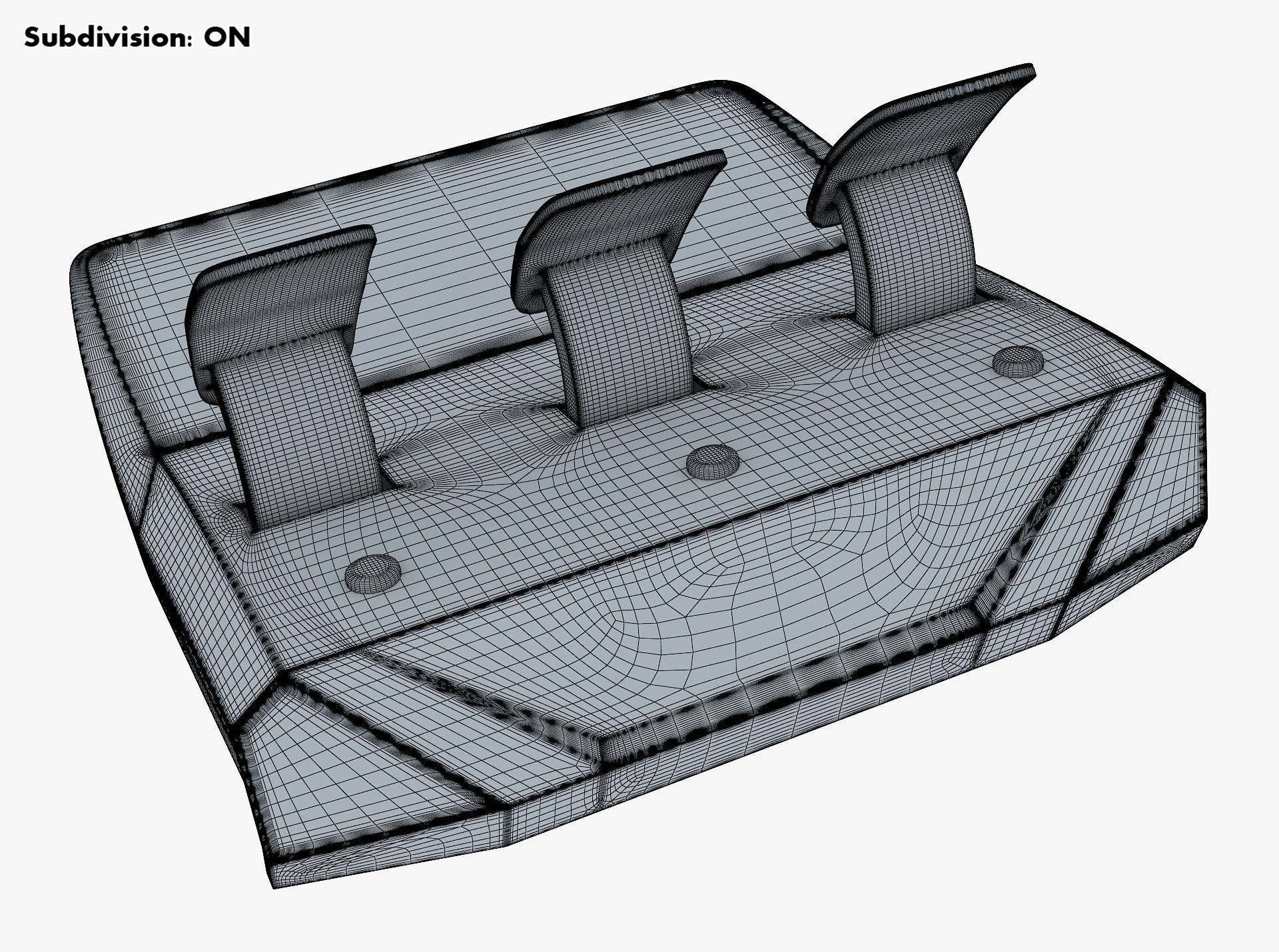 Generic Gaming Steering Wheel with Pedals and Shifter M 1 3D model_68