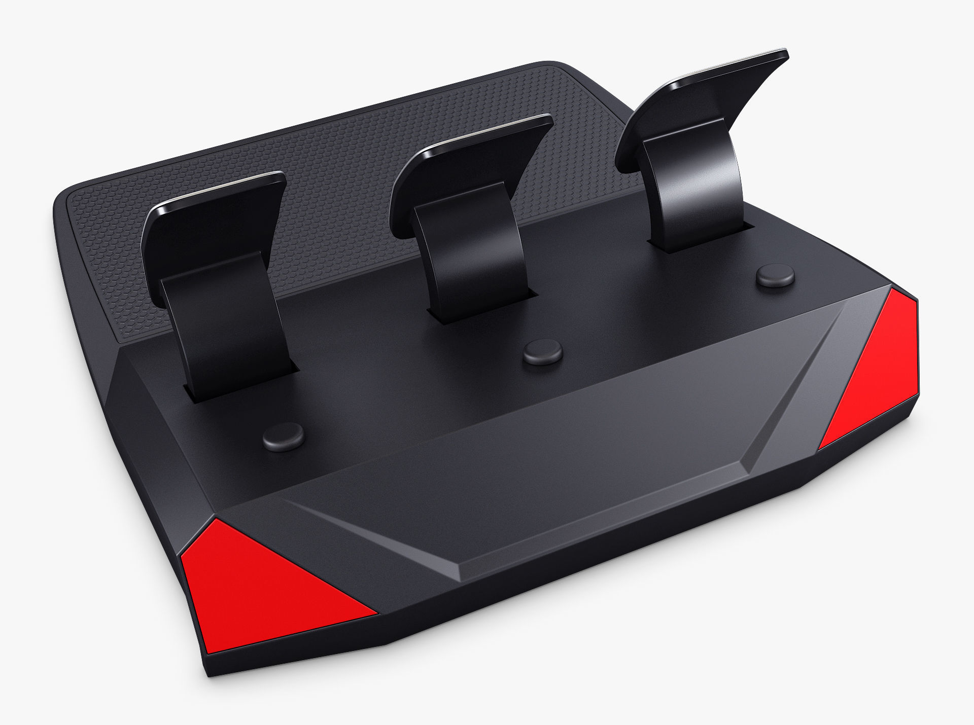 Generic Gaming Steering Wheel with Pedals and Shifter M 1 3D model_57