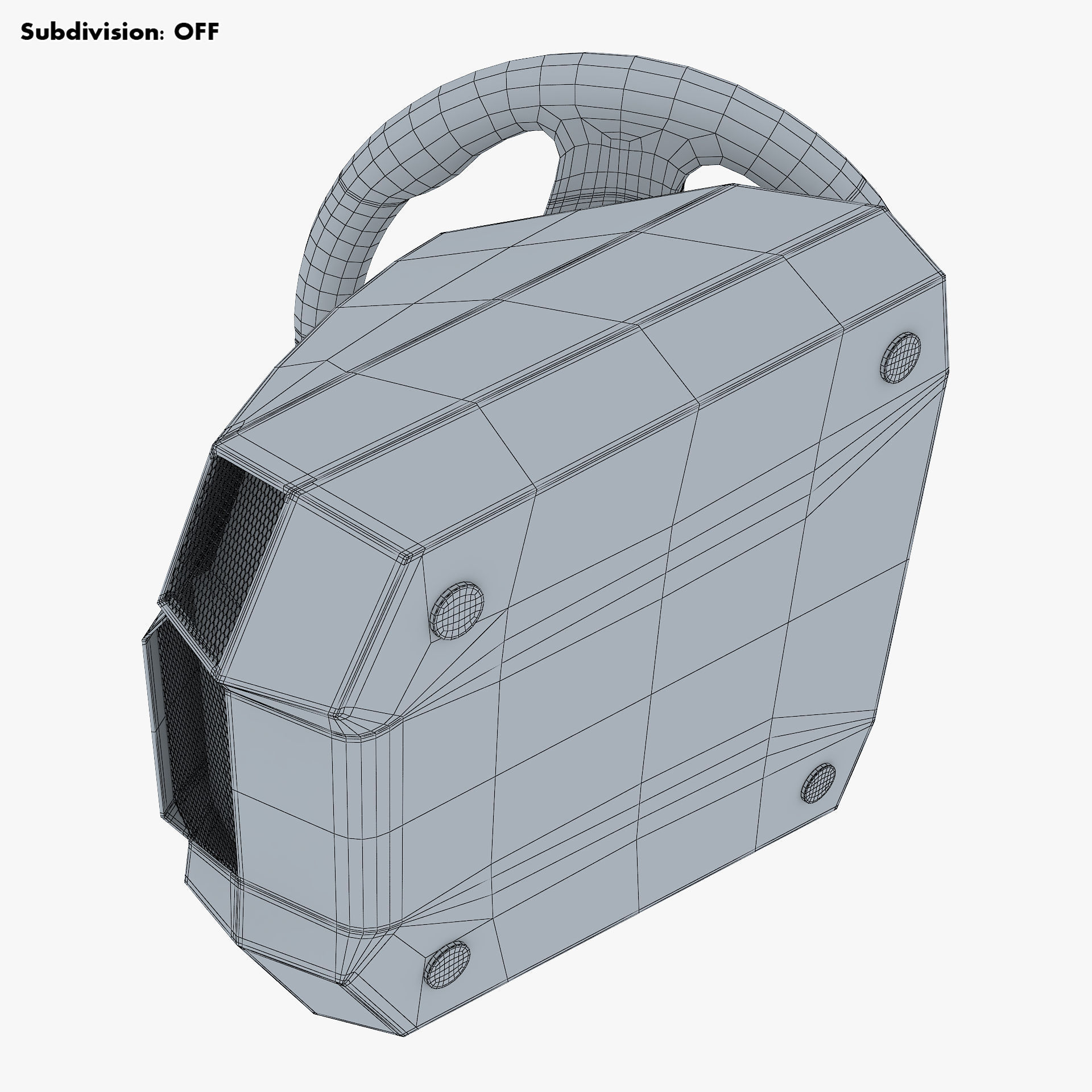 Generic Gaming Steering Wheel with Pedals and Shifter M 1 3D model_23