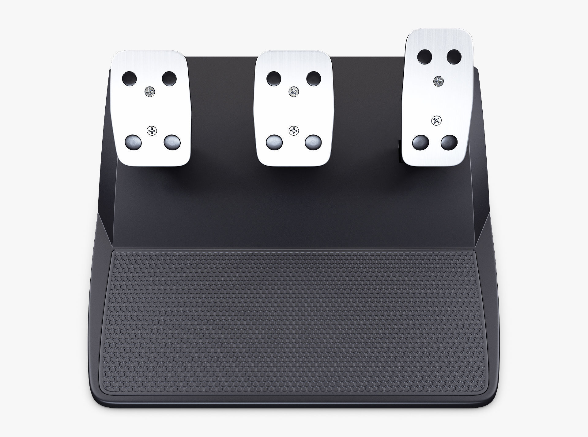 Generic Gaming Steering Wheel with Pedals and Shifter M 1 3D model_56