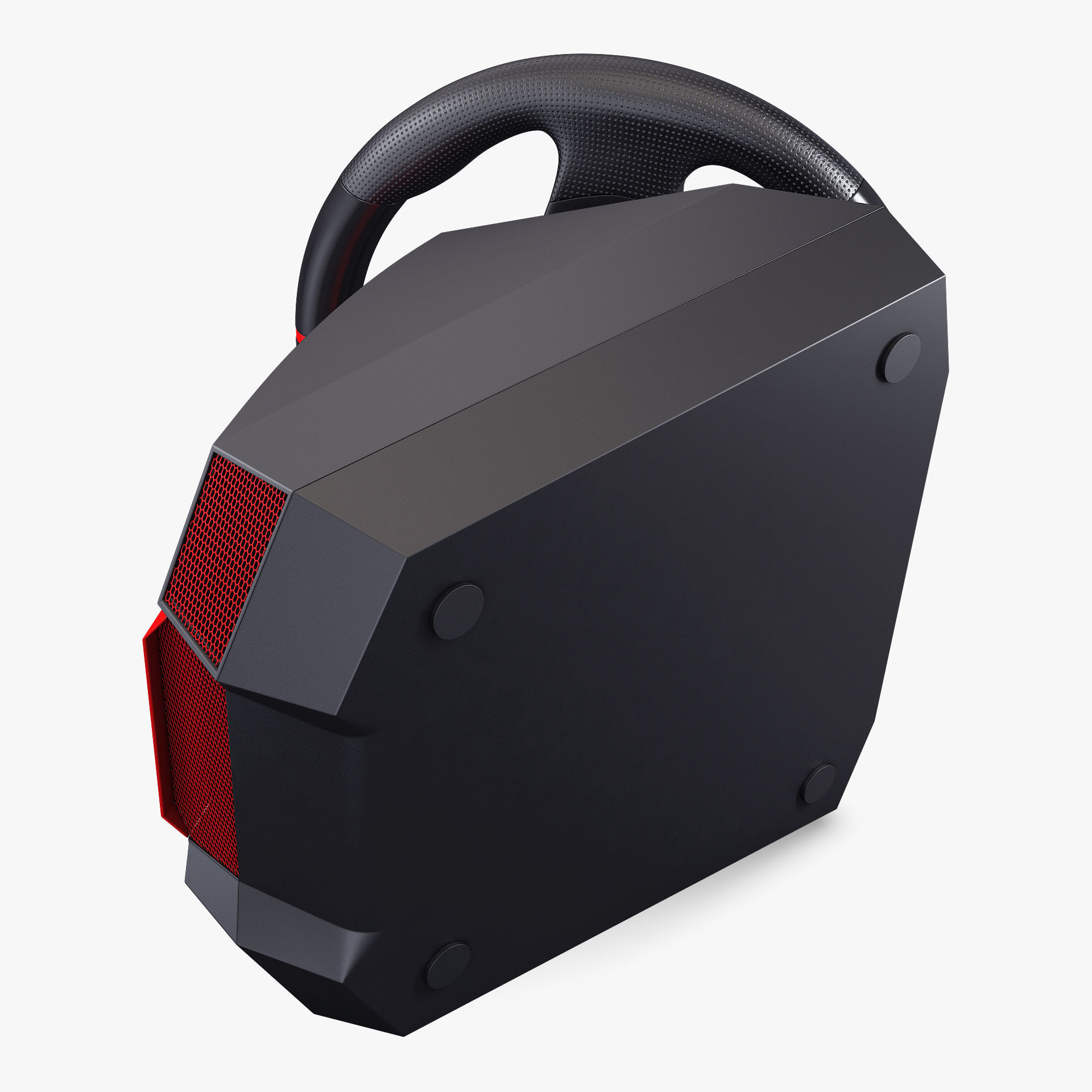 Generic Gaming Steering Wheel with Pedals and Shifter M 1 3D model_8