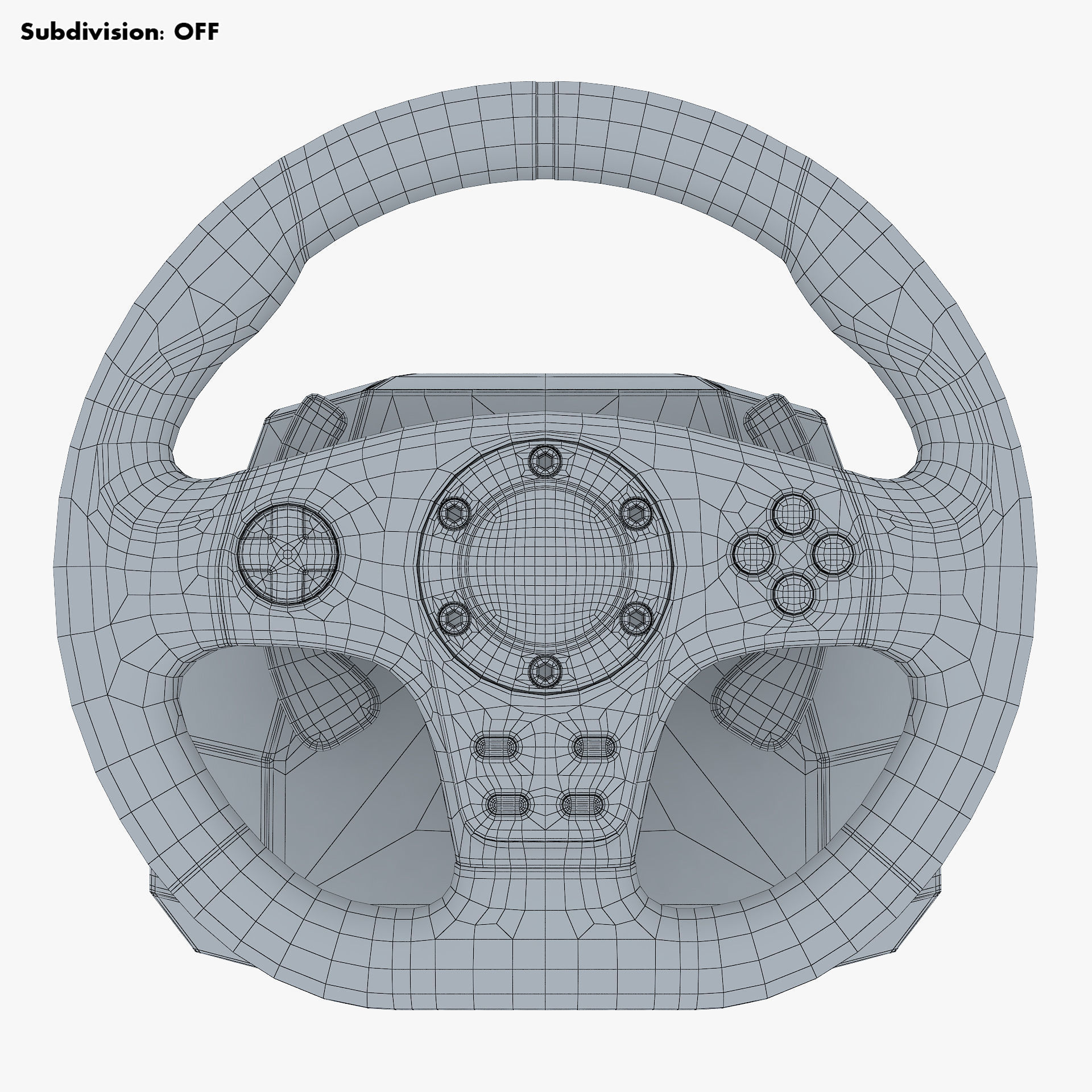 Generic Gaming Steering Wheel with Pedals and Shifter M 1 3D model_13