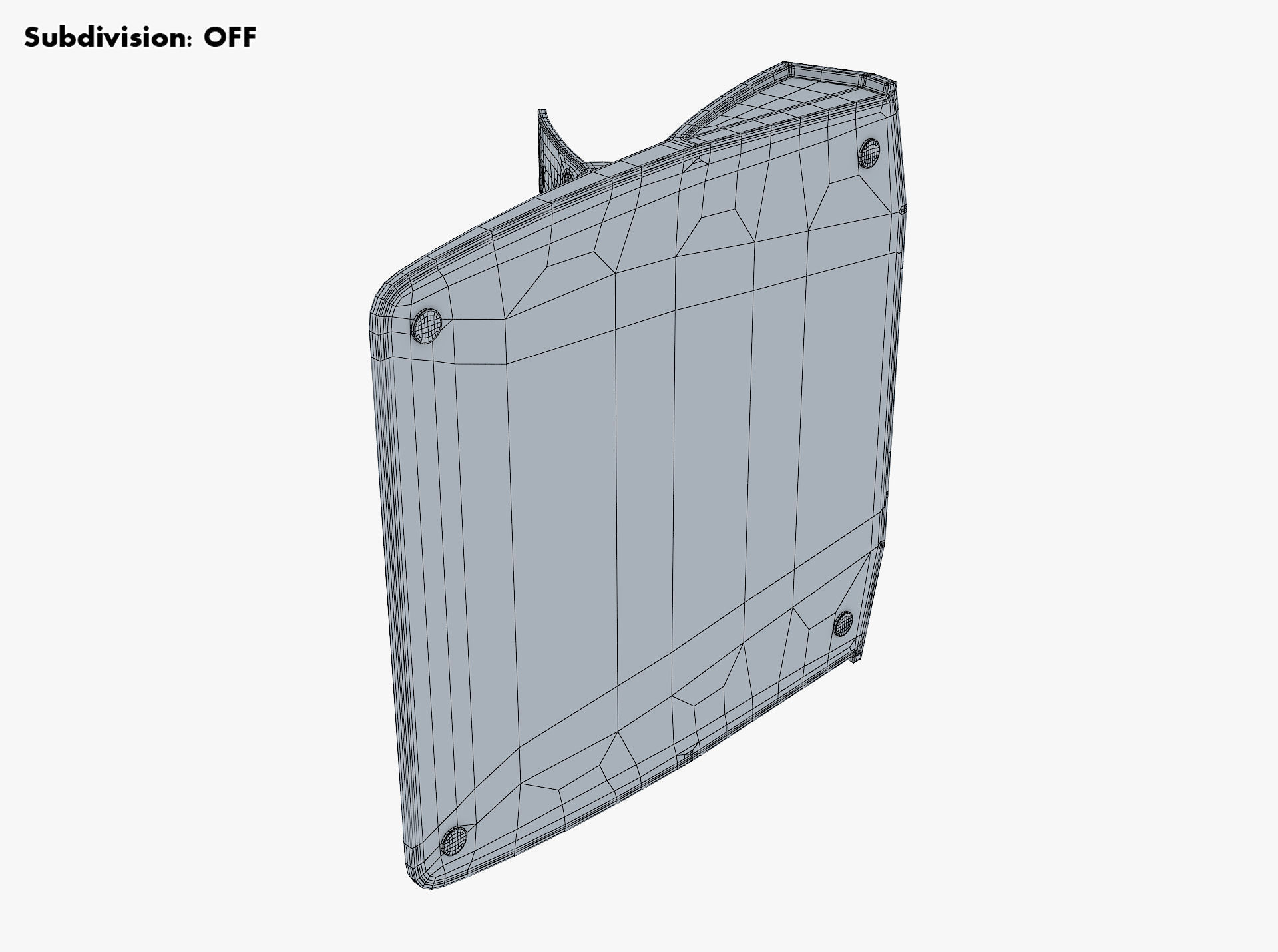 Generic Gaming Steering Wheel with Pedals and Shifter M 1 3D model_71