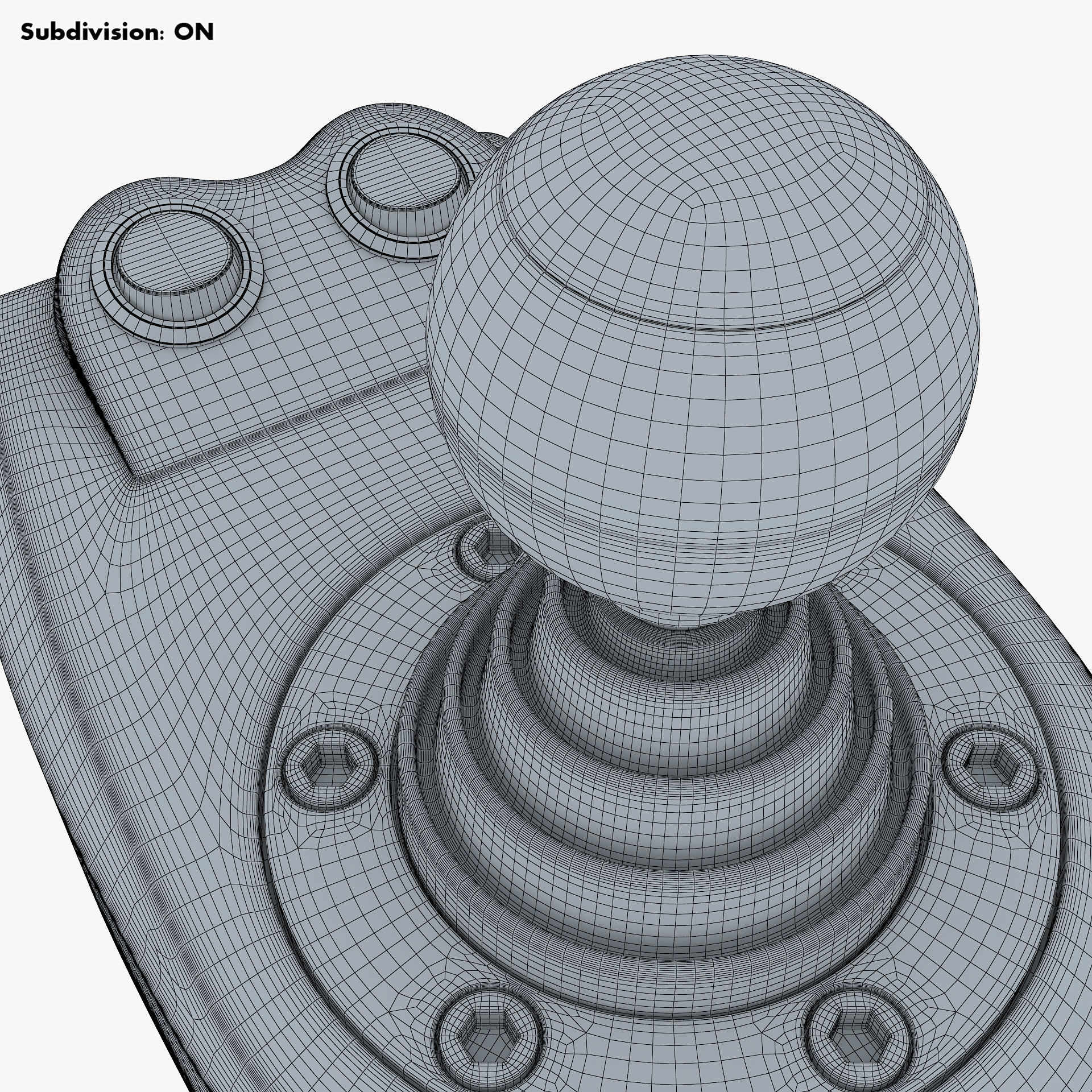 Generic Gaming Steering Wheel with Pedals and Shifter M 1 3D model_48
