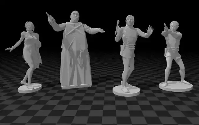 LOGANS RUN movie toy soldiers 3D print model