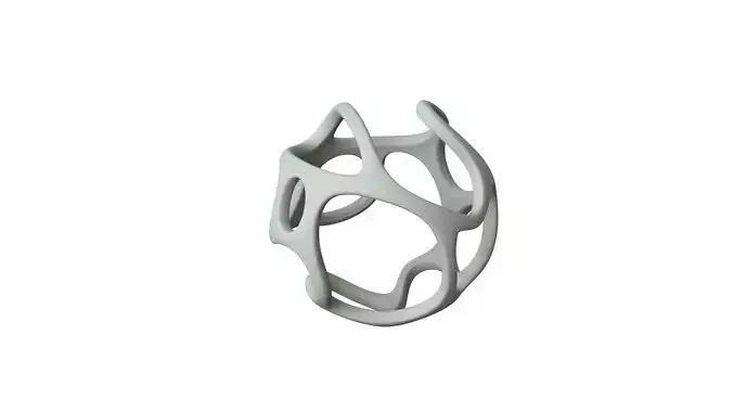 SciFi Cube Object No 21978 Low Poly Shape