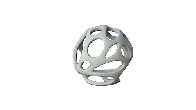 SciFi Cube Object No 21954 Low Poly Shape Texture