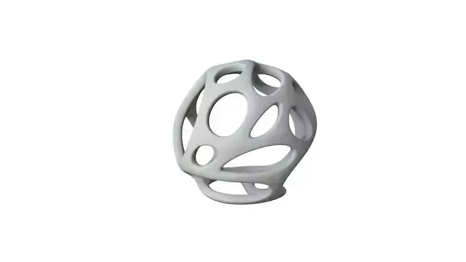 SciFi Cube Object No 21954 Low Poly Shape