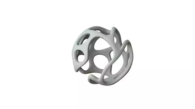 SciFi Cube Object No 21493 Low Poly Shape