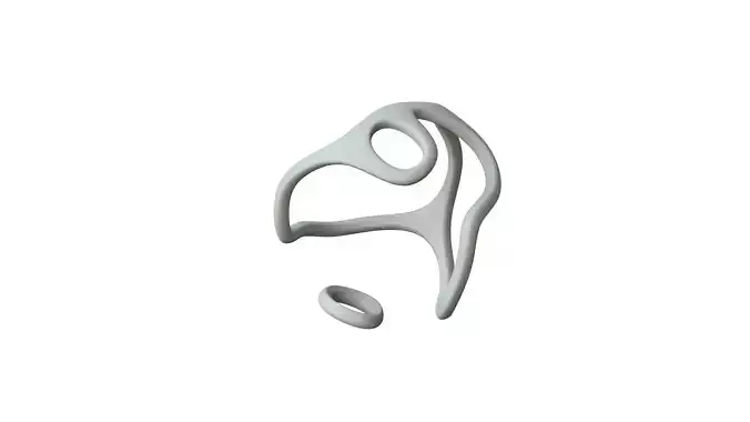 SciFi Cube Object No 21468 Low Poly Shape