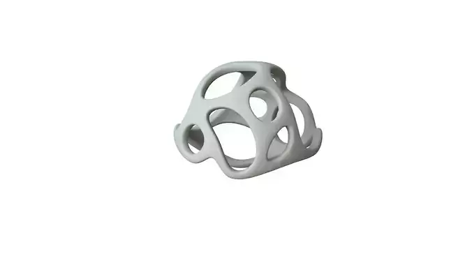 SciFi Cube Object No 21348 Low Poly Shape