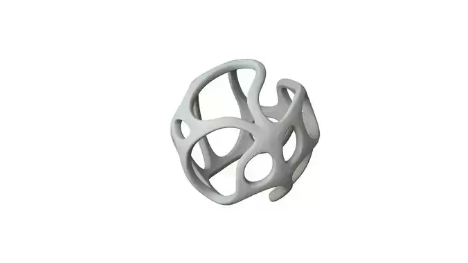 SciFi Cube Object No 19936 Low Poly Shape