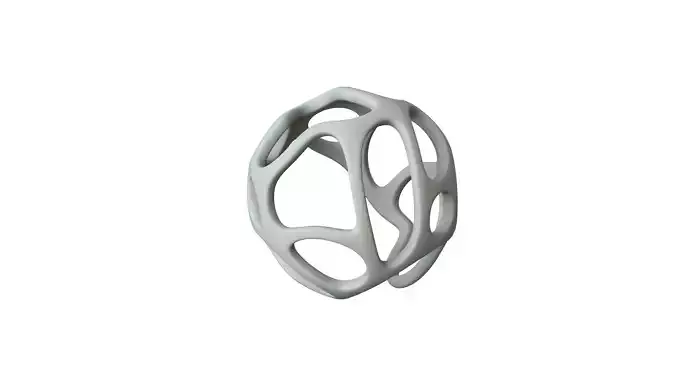 SciFi Cube Object No 19318 Low Poly Shape