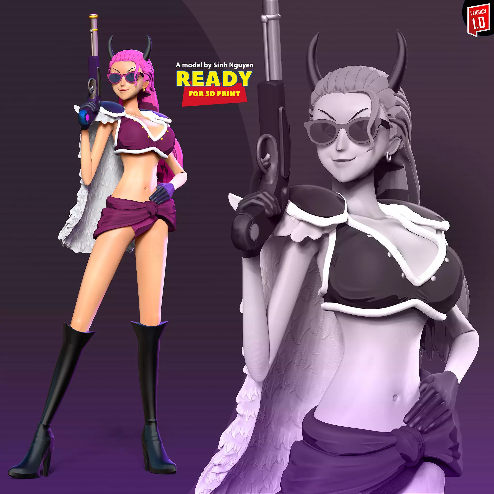 Ginrummy - One Piece Fanart 3D print model_0